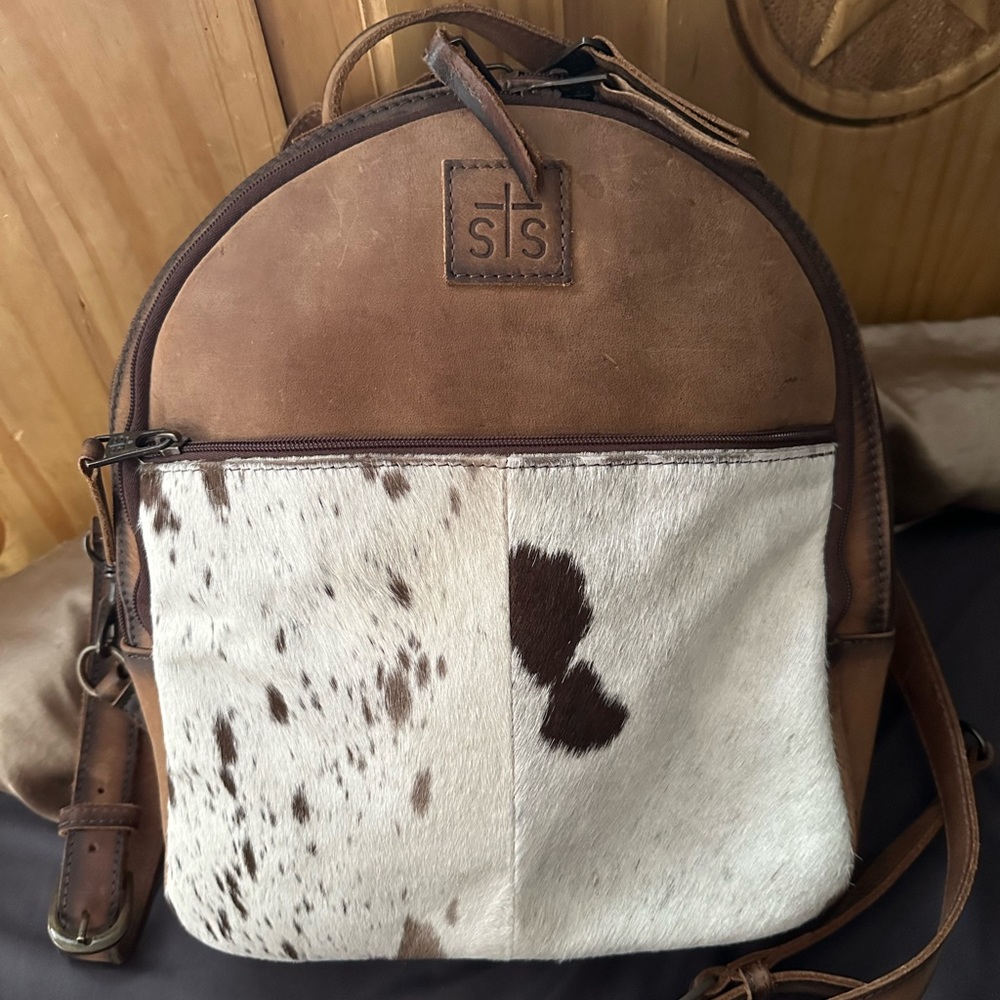 STS cowhide backpack